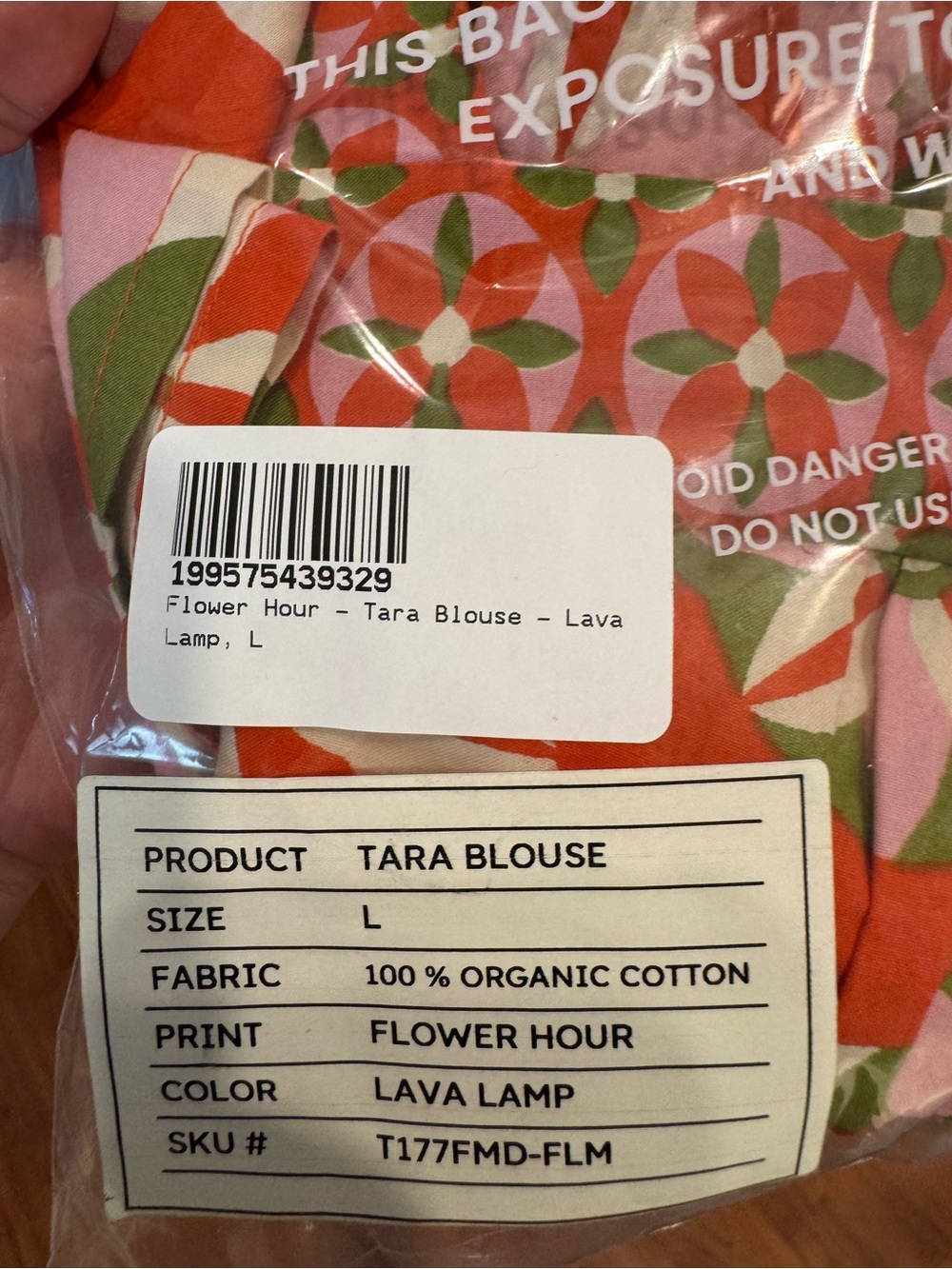 Printfresh NWT Tara Blouse Square-Neck Floral Peasant Top in Red & Pink - Picture 5 of 6
